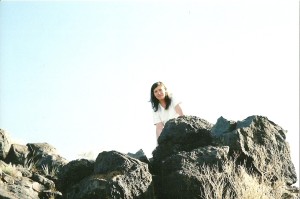 Me hiking through the mesa in Albuquerque, NM