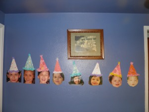 This is pictures of Iris birth to present day except I somehow managed to forget age 4!!!